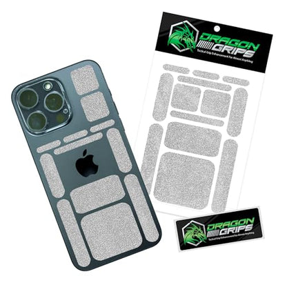 Dragon Grips 13pc Rubber Grip Tape, Non-Slip Adhesive Phone Grip Stickers - color: Clear, size: 1 pack