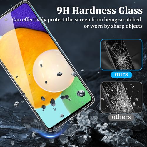 3 Pack Screen Protector for Samsung Galaxy A52 5G - size: Galaxy A52 3+2 Pack