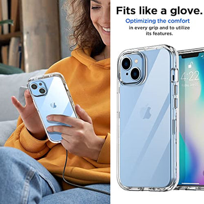 AICase for iPhone 16e Case iPhone 14/13 Clear Case(6.1"),Heavy Duty Drop Protection Full Body Rugged Shockproof/Dust Proof 3-Layer Military Protective Tough Durable for iPhone 16e/14/13
