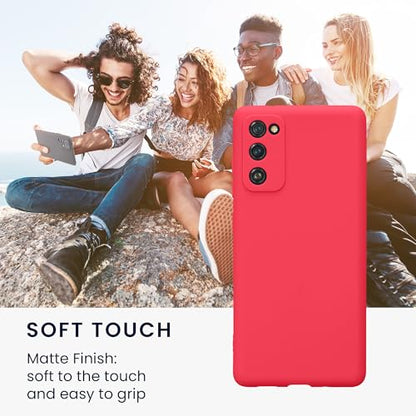 kwmobile Case Compatible with Samsung Galaxy S20 FE Case - Protective Slim TPU Phone Cover - Soft Matte Finish - Neon Pink - color: neon pink, size: Galaxy S20 FE