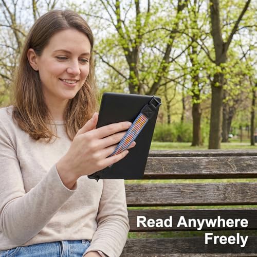 Threetols Hand Strap for Kindle Accessories High-Elasticity Versatile Hand Strap Lightweight Finger Grip Holder（Blue - color: style 3