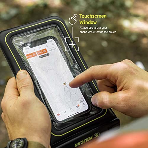 Pelican - Marine Series - IP68 Waterproof Floating Protection Phone Pouch/Case - Black/Hi Vis Yellow - Regular and XL Size