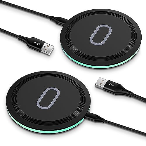 Samsung S26 Fast Wireless Charger Pad, 2 Pack 15W Wireless Charging Station