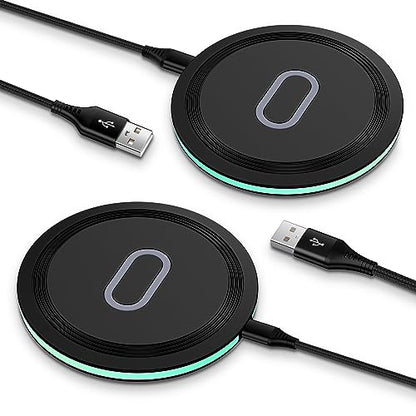 Samsung S26 Fast Wireless Charger Pad, 2 Pack 15W Wireless Charging Station