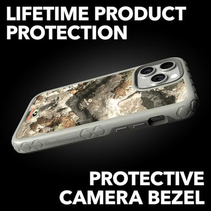 Mossy Oak | Terra Gila | Dual-Layer Case in Gray Designed for iPhone 13 Pro Shock & Drop Proof - Durable | As Seen on Shark Tank - color: Terra Gila | Gray, size: Apple iPhone 13 Pro