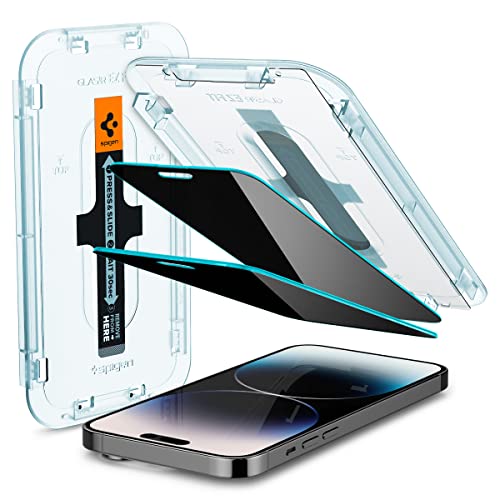 Spigen GlasTR EZ FIT Privacy Screen Protector for iPhone 14 Pro - size: iPhone 14 Pro