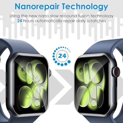 UniqueMe 8 Pack for Apple Watch Series 11/10 46mm Screen Protector - size: Series 10 46mm