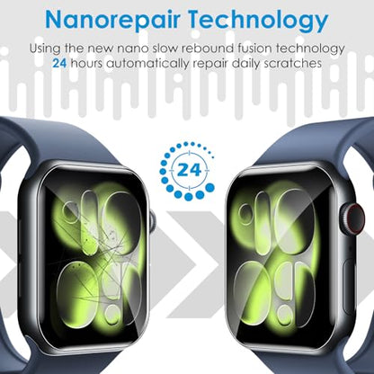 UniqueMe 8 Pack for Apple Watch Series 11/10 46mm Screen Protector - size: Series 10 46mm