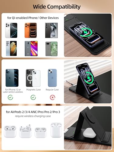 Mouse Pad with Magnetic Wireless Charging & Adjustable Phone Stand - color: Black-Magnetic Stand-27.5"x11.8"-Left