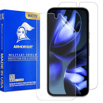 ArmorSuit 2 Pack Paper-Feel Texture Screen Protector for Google Pixel 9a Case Friendly MilitaryShield Matte Film - Made in the USA