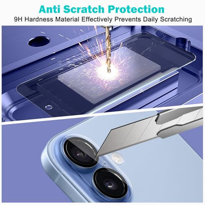 PEHAEL for iPhone 17 Privacy Screen Protector+Camera Lens Protector