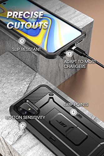 SUPCASE for Samsung Galaxy A71 5G Case with Built-in Kickstand, Black | Built-in Screen Protector, Belt Clip, Full-Body, Military-Grade Protection, Not for A71 5G UW Verizon, Unicorn Beetle Pro - size: Galaxy A71 5G
