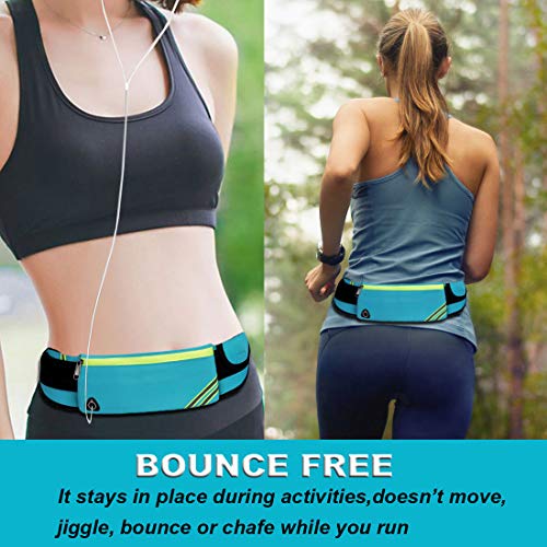 AIKENDO Slim Running Belt Fanny Pack Waist Bag Running Phone Holder - color: Blue