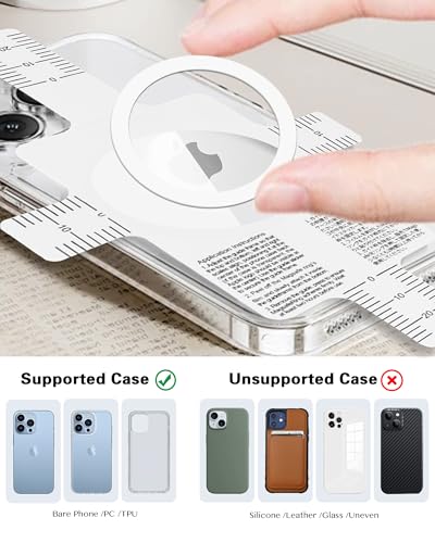 Universal Metal Rings Compatible with Magnetic Sticker,Magnetic Ring for Phone Cases & Wireless Charging (10 Matte White) - color: 10 White, size: 0.4mm-O