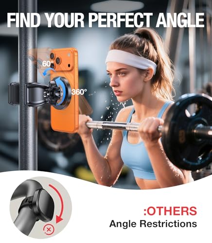 Coolpow for Magsafe Stroller Phone Holder for Peloton Bike Treadmill