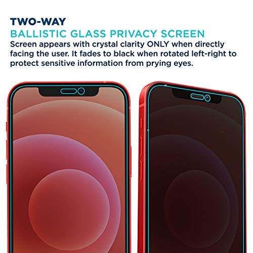 Tech Armor Privacy Glass for iPhone 12 Mini Screen Protector 1-Pack