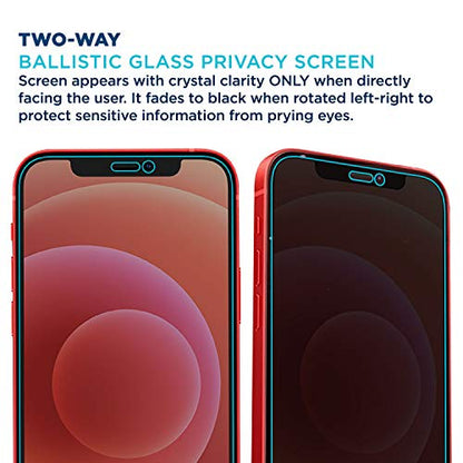 Tech Armor Privacy Glass for iPhone 12 Mini Screen Protector 1-Pack