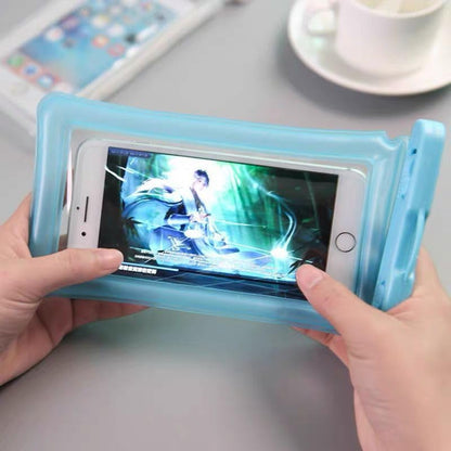 Universal Waterproof Phone Pouch, Floating Phone Case, Dry Bag, PVC Material, IPX8 Waterproof, Suitable for Swimming, Beach, Travel and Outdoor Activities, Fits Phones Up to 6.8 Inches Blue - color: Blue