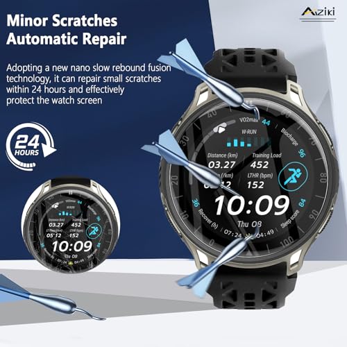 6 Pack Compatible for Amazfit Cheetah 2 Pro Screen Protector, Flexible TPU Film [Not Glass], Full Coverag, HD Clear Easy Install, Bubble Free for Amazfit Cheetah 2 Pro Screen Protector - size: RM6-Amazfit Cheetah 2 Pro-US