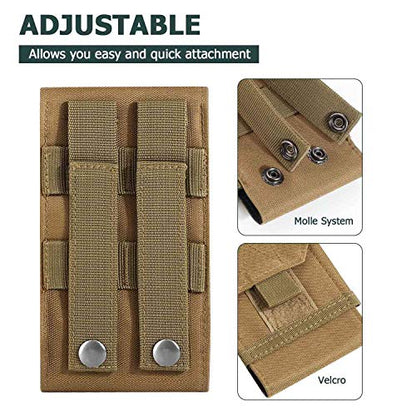 Tactical Holster Large Belt Pouch Molle Carrying Cover Case for Less 6.5" Phone