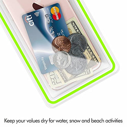 Universal Waterproof Phone Pouch, 4 Pack Waterproof Phone Case Dry Bag with Neck Strap Luminous Ornament for Water Games Cruise Essentials for iPhone 17 16 15 13 Pro Max Plus Galaxy Google up to 7.5"