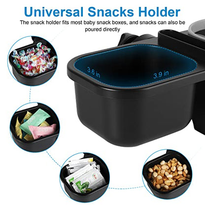 Accmor Stroller Cup Holder, Drinks Holder Bike Walker Wheelchair - color: Tray Phone Holder-Grey