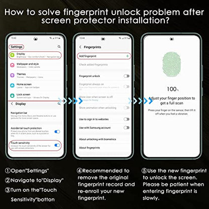 for [Samsung Galaxy S24 Ultra] Privacy Screen Protector Tempered Glass 6.8 Inch with Easy Installation Frame Tool, [Fingerprint Unlock], Anti Scratch, Anti Spy, Case Friendly - size: S24 Ultra