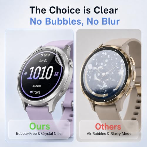 6 Pack for Garmin Venu 4 Screen Protector 41mm, Soft TPU Film | Anti Scratch, Soft Screen Protector for Venu 4 HD Clear Flexible Film, Bubble Free, Touch Sensitive, Anti Fingerprint - size: For Garmin venu 4 41mm 1.61 Inch