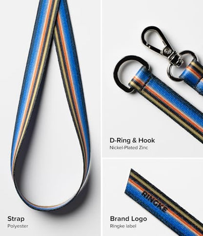 Ringke Phone Grip [D Ring Hand Hook Band Strap Stripe] - color: Stripe