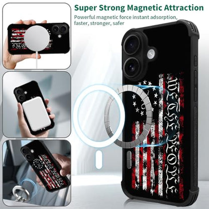 case for iPhone 17,Compatible with Magsafe,All-Round Protection Shockproof Anti-Scratches TPU Case Cover-Classic American Flag 1776 We The People - color: Classic American Flag 1776 we the people, size: IPhone 17