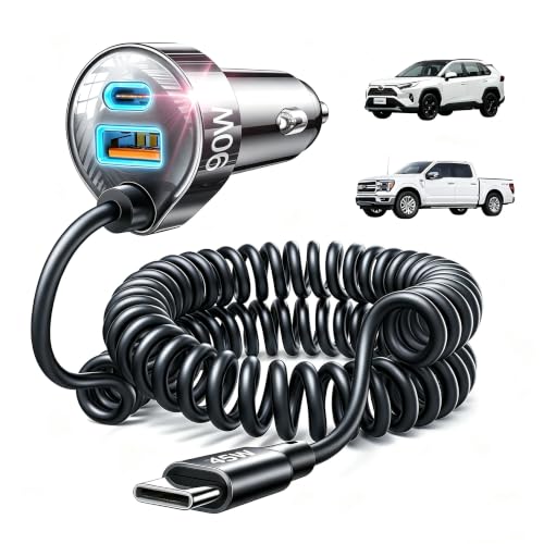 LISEN 90W USB C Car Charger for iPhone 18/17/16 Series - color: Black - 90 inch