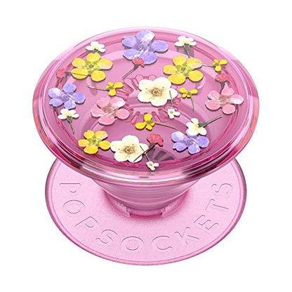 PopSockets Translucent Phone Grip with Expanding Kickstand, PopSockets for Phone, Translucent PopGrip - Pink Ditsy Floral - color: Ditsy Floral