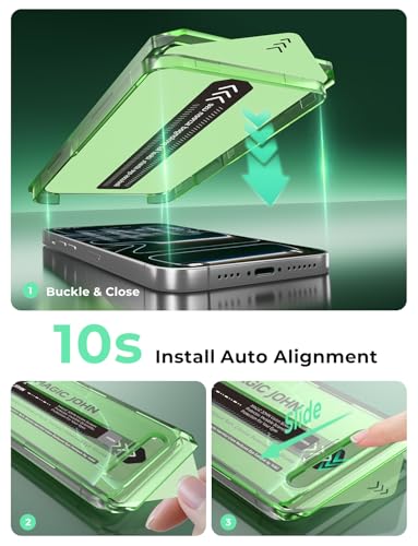 MAGIC JOHN Eye Protection for iPhone 17 Pro Tempered Glass Screen Protector - size: iPhone 17 Pro