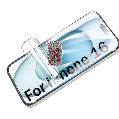 2pcs Anti-fingerprint Matte Hydrogel Film for iPhone 16 Pro 5G 6.3" 2024 Flexible Screen Protector TPU Fingerprint Unlock Anti-Glare Anti-reflective Not Tempered glass - color: 16 Pro 5G 6.3" 2024