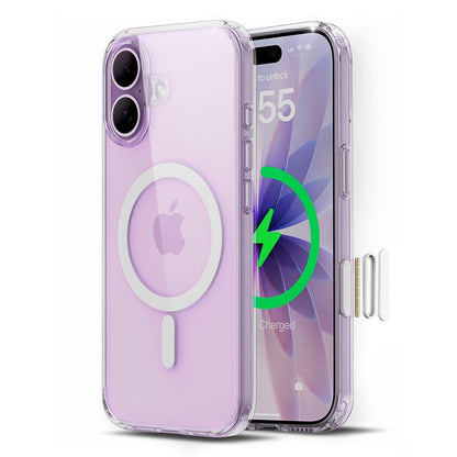 CyTex for iPhone 17 Case Clear, with Camera Control Cover, Compatible with MagSafe, Military-Grade Drop Protection, Anti-Yellowing, Phone Case for iPhone 17 - Transparent