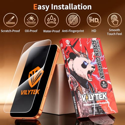 Flexible Screen Protector for iPhone 17 Pro Max, Easy to Install, Ultra-Thin & Invisible, 9H+ Hardness Explosion-Proof, Oleophobic Coating