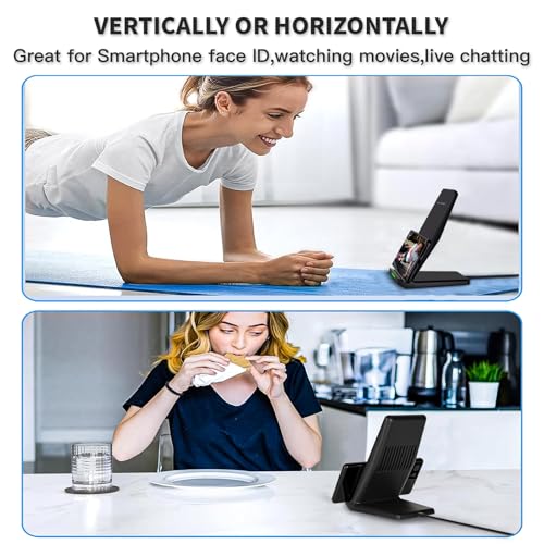Wireless Charger Station,15W Desk Wireless Charging Stand 20W USB C Adapter for Apple iPhone 17 Pro/17/17/Air/16 Pro/16E/16 Plus/15/14/13,Samsung Galaxy S25/S24/S23/S22/Z Flip Fold/Note 20,Google etc - color: Black