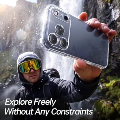 WXR for iPhone 17 Pro Max Case Clear, Anti-Yellowing, Soft TPU, 6.9" - size: for iphone 17 Pro Max Case