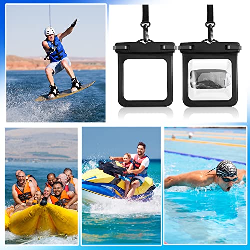 2 Pack Waterproof Car Key Fob Case, Small Waterproof Pouch Floating Keys Holder Pouch for Keys ID Credit Card Cash, Fob Holder for Swimming Submersible Kayaking Boating Snorkeling