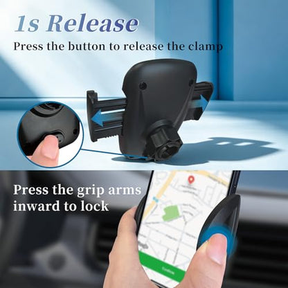 Car Phone Holder for Windshield, Suction Cup Phone Mount
