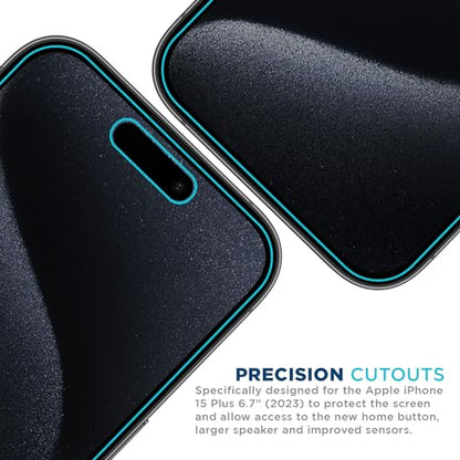 Tech Armor Privacy Glass for iPhone 15 Plus Screen Protector 1-Pack - size: iPhone 15 Plus-6.7 Inch