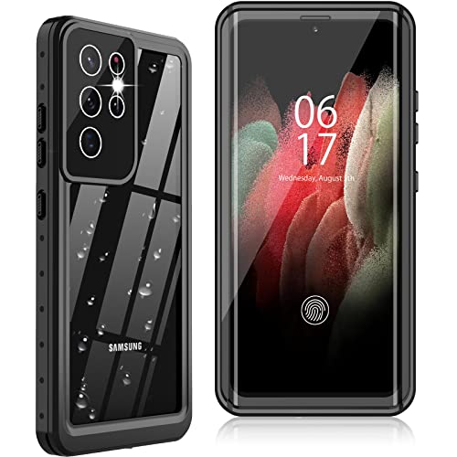 Oterkin for Samsung Galaxy S21 Ultra Case,S21 Ultra Waterproof Case with Built-in Screen Protector Dustproof Shockproof 360 Full Body Underwater Case for Samsung S21 Ultra 5G 6.8inch (2021) Black - color: Black, size: Galaxy S21 Ultra Case
