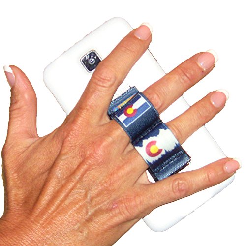 LAZY-HANDS 2-Loop Phone Grip - FITS Most - Colorado Blue - color: Colorado Blue - Fits Most