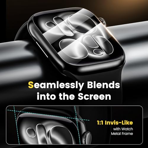 MOHAVE 4 Pack Screen Protector for Apple Watch Series 11/10 46mm [Auto Alignment] Soft Hybrid Material [Dust Removal] 24h Self Healing iWatch Film