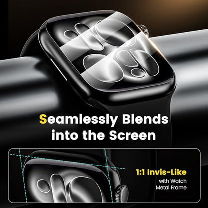 MOHAVE 4 Pack Screen Protector for Apple Watch Series 11/10 46mm [Auto Alignment] Soft Hybrid Material [Dust Removal] 24h Self Healing iWatch Film