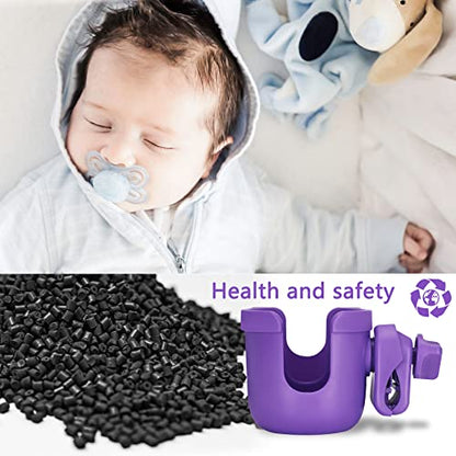 Suranew Cup Holder with Phone for Walker Wheelchair Stroller Purple - color: Purple