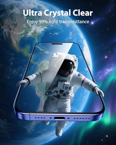 Mkeke 3 Pack Screen Protector for iPhone 16/ iPhone 15 6.1" - size: for iPhone 16/15 6.1“