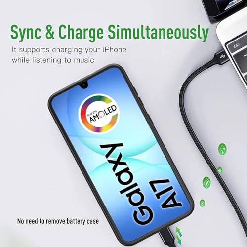 Battery Case for Galaxy A16/A17, [10000mAh] Slim Rechargeable Smart Extended Charging Case Compatible with Galaxy A16/A17(6.7 inch) Backup Power Battery Pack Charger Cover-Black - size: Galaxy A16/A17