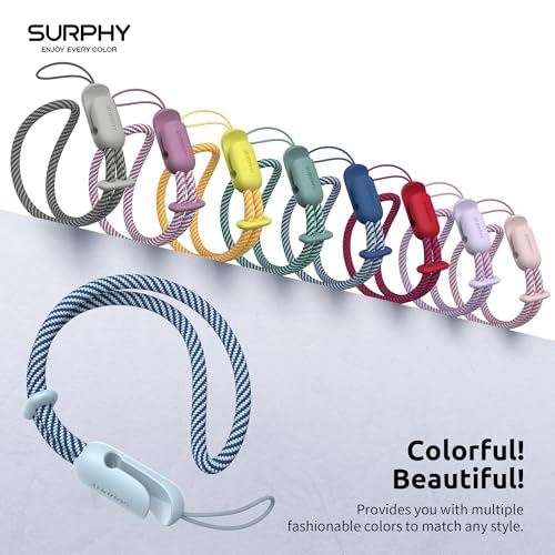 SURPHY 2 Pack Phone Lanyard, Phone Wrist Strap for Case, Camera Wrist Strap - color: Pink & Cloud Blue