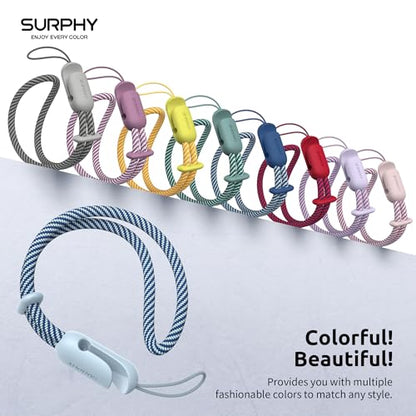 SURPHY 2 Pack Phone Lanyard, Phone Wrist Strap for Case, Camera Wrist Strap - color: Pink & Cloud Blue